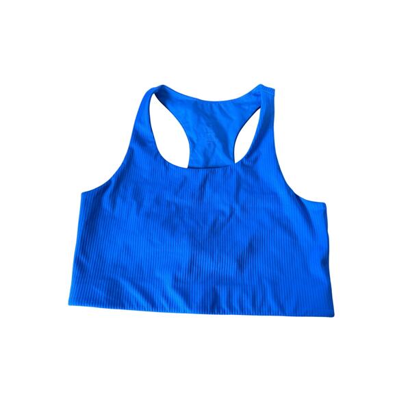 Girlfriend Collective Paloma baby blue ribbed bra - Picture 1 of 4